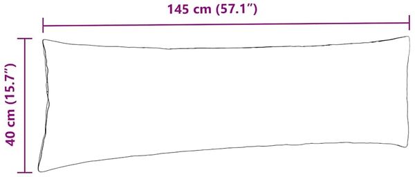 vidaXL Sofakissen 2 pcs Dunkelgrau 145 x 40 cm Stoff 42013826 Bild 9