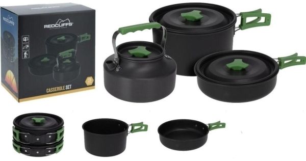 Redcliffs 3-in-1 Topf/Pfanne/Wasserkocher Camping-Set