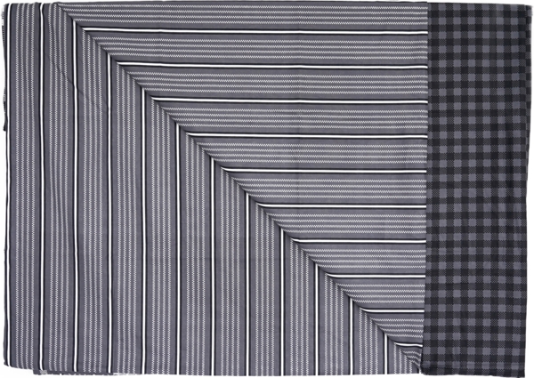 Bettwäsche mit kariertem Muster aus 100% Baumwolle mit Decken- und Kissenbezug 240x220 cm Bild 5