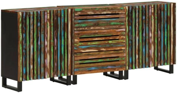 vidaXL Sideboard 3 Stk. 60x34x75 cm Massivholz Akazie 3217087