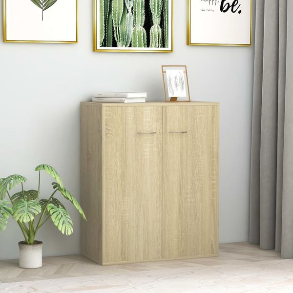 vidaXL Sideboard Sonoma-Eiche 60 x 30 x 75 cm Spanplatte [800732]