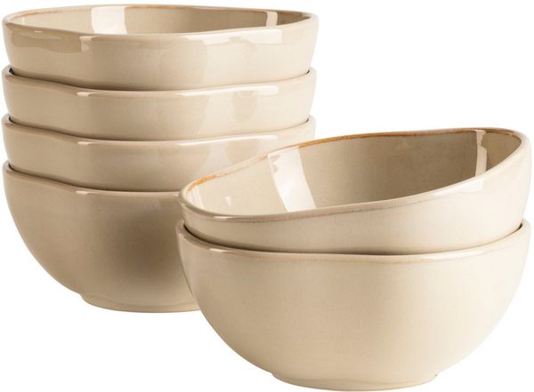 MÄSER Schüssel Cordelia, Schüssel Set, aus Steinzeug, Ø 16 cm, Steinzeug, (6-tlg)