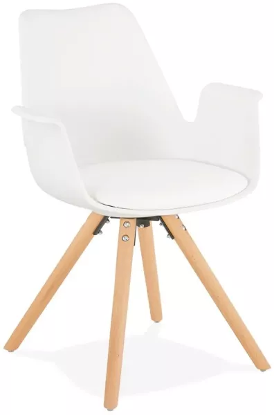 Kokoon Design Sessel Skanor Weiß und Natur