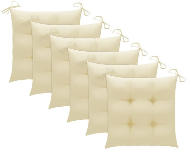 vidaXL Gartenstühle 6 Stk. mit Kissen Massivholz Akazie 3078514 Bild 10