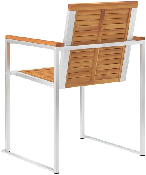 vidaXL Gartenstühle 6 Stk. mit Kissen Massivholz Akazie 3078514 Bild 7