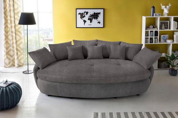 COTTA Big-Sofa Aruba, gemütliches Megasofa in XXL in organischer Form mit vielen Kissen