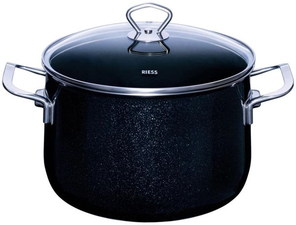 Riess Fleischtopf mit Glasdeckel Durchmesser 24 cm 6,5 Liter