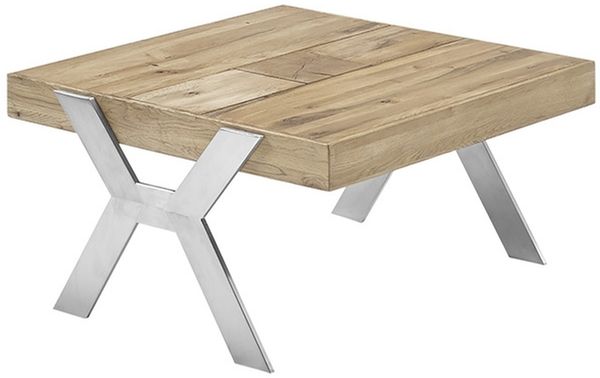 Couchtisch >BURGAS< in eichenfarben, Zereiche - 65x35x65cm (BxHxT)