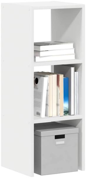 vidaXL Bücherregal Stapelbar Weiß 30x30x80 cm Holzwerkstoff 858803