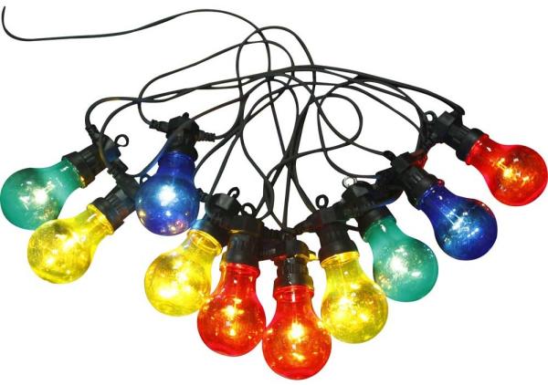 LED Lichterkette NIRVANA, Glas, für außen, Partylichterkette