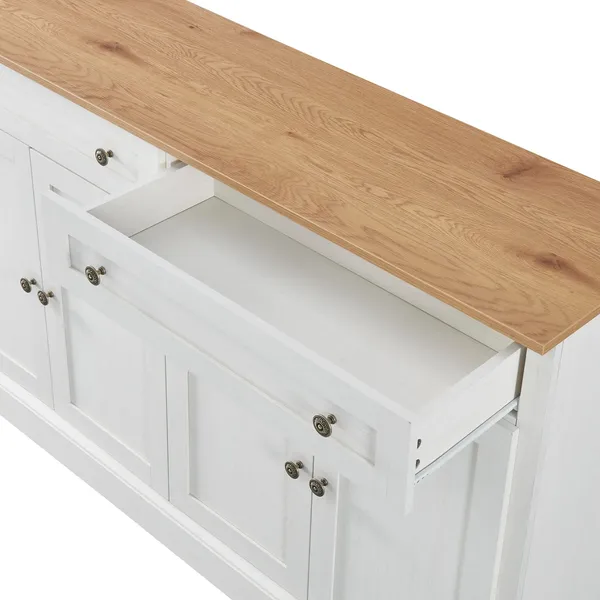 Sideboard 150/40/86 cm, Mehrzweckschrank mit Türen und Schubladen, Küchenschrank, Aufbewahrungsschrank, Wohnzimmerschrank Bild 10