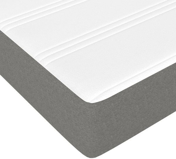 vidaXL Taschenfederkernmatratze Mittel Dunkelgrau 140x200x20 cm Stoff 347795 Bild 5