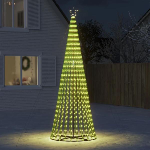 vidaXL LED Weihnachtsbaum 688 LEDs Warmweiß 300 cm 358068