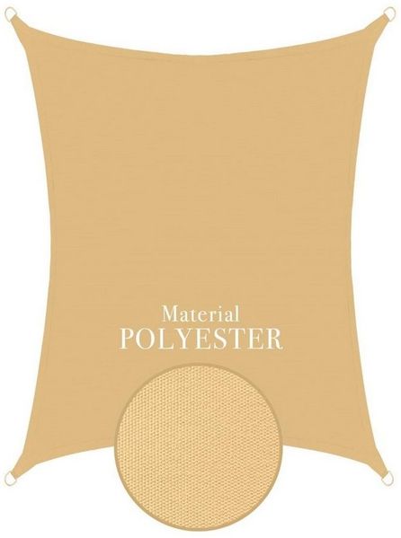 anndora Sonnensegel Tarp 3x4m Sonnenschutz, wasserdichter Stoff