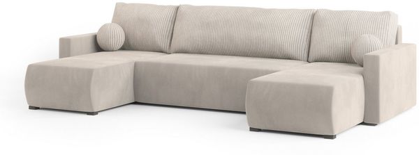 Masseno Ecksofa TESSUN mit Schlaffunktion U-Form, Sofa mit Bettkasten