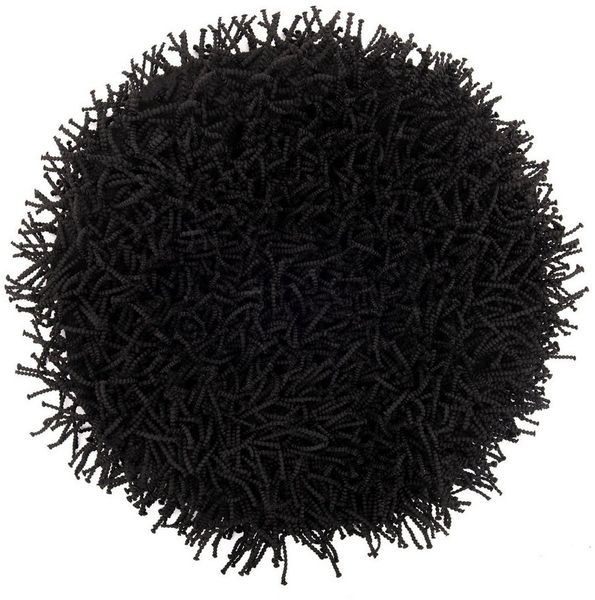 Heckett and Lane Badematte Busto Badematte 60 rond Night BLack Badematte 60-Rond Night-Black Uni, Baumwollmischung, Badematte Badteppich
