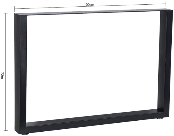 Tischuntergestell 1000x72 Möbelfüße Schwarz Tischbeine Industrie Bankkufen Stahl Bild 10