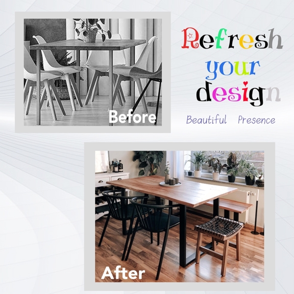 Tischuntergestell 1000x72 Möbelfüße Schwarz Tischbeine Industrie Bankkufen Stahl Bild 8