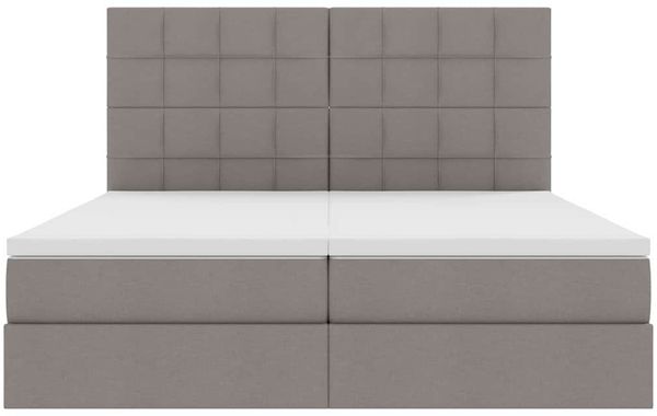 vidaXL Aufbewahrungsbett mit Kopfteil Taupe 180 x 200 cm Kunstleder 3372200 Bild 10
