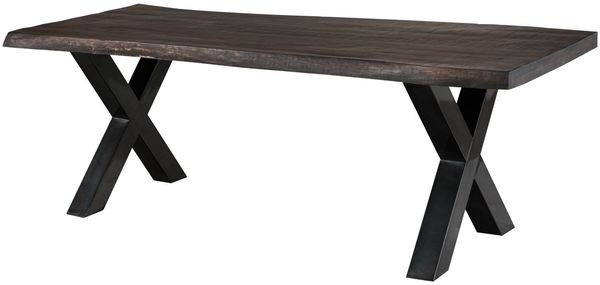 Baumtisch Mango 240x100x77 grau lackiert / X-Beine anthrazit glänzend FREEFORM 5 Bild 9
