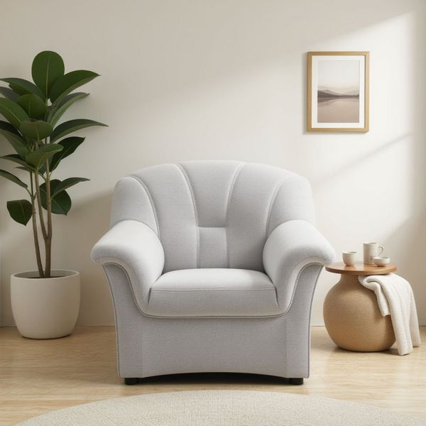 DOMO collection Sessel Flores, wahlweise mit Federkern (nicht bei Microfaser PRIMABELLE®-Struktur)