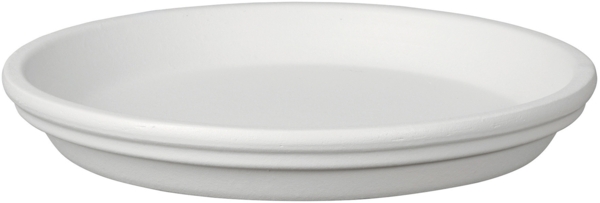 Bigband Untersetzer Ø 23 cm Terrakotta weiß Bild 1