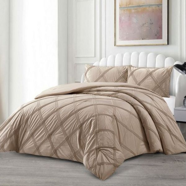 alesvelt Tagesdecke Set Lara Überwurf Decke 3-Teilig 240 x 250 cm 2-Personen