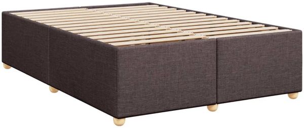 vidaXL Boxspringbett mit Matratze Dunkelbraun 140x190 cm Stoff 3288985 Bild 9