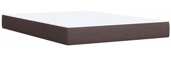 vidaXL Boxspringbett mit Matratze Dunkelbraun 140x190 cm Stoff 3288985 Bild 10