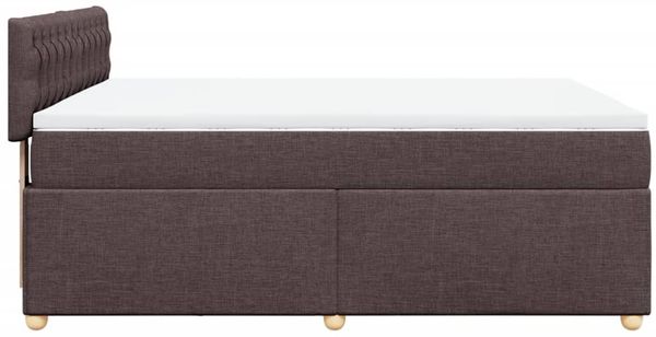 vidaXL Boxspringbett mit Matratze Dunkelbraun 140x190 cm Stoff 3288985 Bild 7