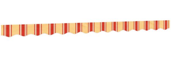 vidaXL Markisenvolant Gelb und Orange Gestreift 3,5 m 367793 Bild 2