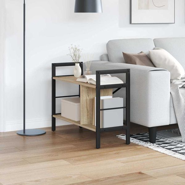 vidaXL Bücherregal Sonoma-Eiche 75 x 30 x 58,5 cm Holzwerkstoff 883977