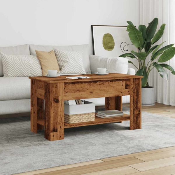 vidaXL Couchtisch Altholz-Optik 101x49x52 cm Holzwerkstoff 856926 Bild 3