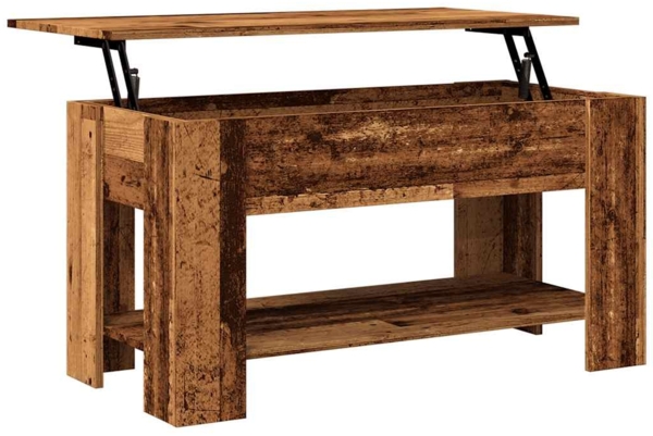 vidaXL Couchtisch Altholz-Optik 101x49x52 cm Holzwerkstoff 856926 Bild 8
