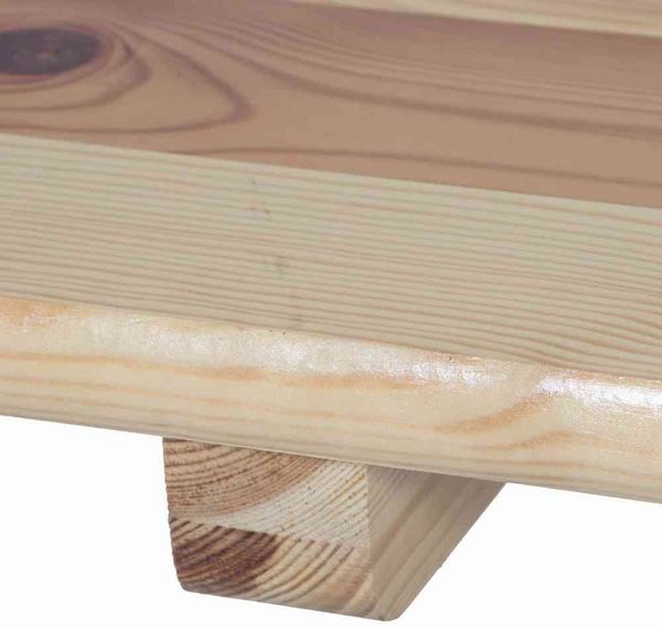 Fun Star Festzeltgarnitur, 3-teilig, klappbar, Holz natur / Stahl grün, 220 x 50 x 79 cm Bild 3