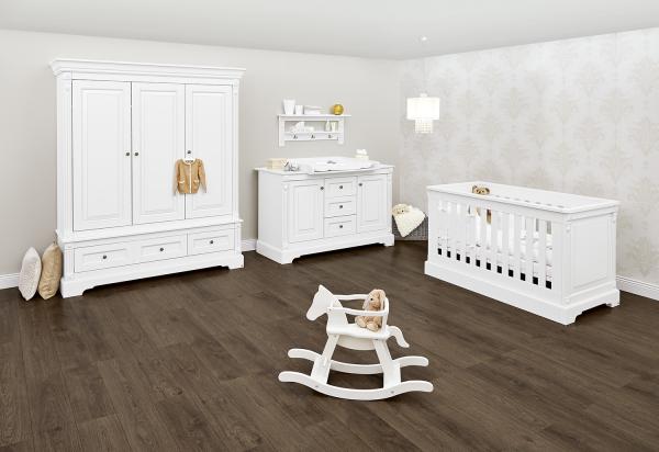 Pinolino 'Emilia' 3-tlg. Babyzimmer-Set weiß, breit, 3-türig