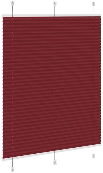 vidaXL Plissee Bordeauxrot 110x150 cm Stoffbreite 109,4 cm Polyester 4015247 Bild 4