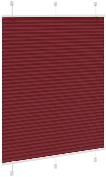 vidaXL Plissee Bordeauxrot 110x150 cm Stoffbreite 109,4 cm Polyester 4015247 Bild 3
