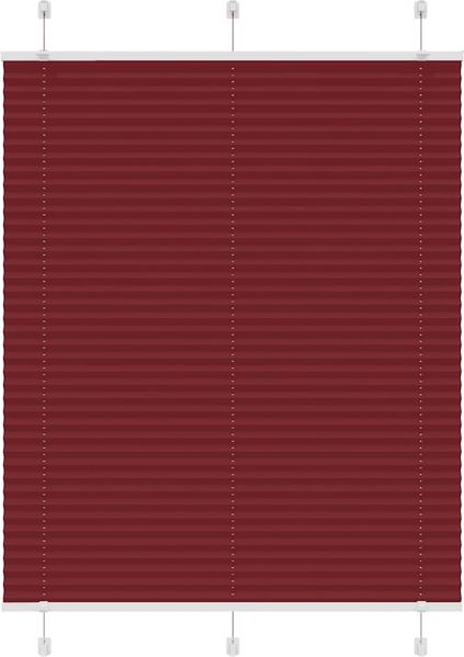 vidaXL Plissee Bordeauxrot 110x150 cm Stoffbreite 109,4 cm Polyester 4015247