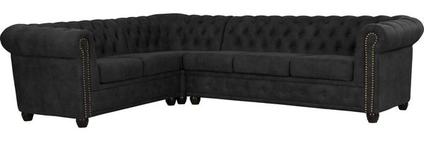 Home affaire Chesterfield-Sofa Rysum L-Form, Chesterfield-Optik, langer Schenkel links oder rechts