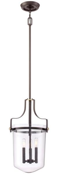 Hängeleuchte, Deckenleuchte, Glas Metall, D 33 cm