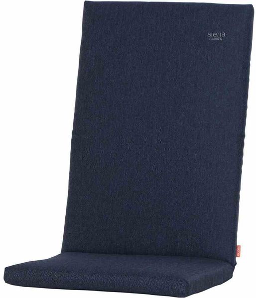 ASTER Sesselauflage 123cm Dessin Fish Bone dunkelblau, 100 % recyceltes Polyester