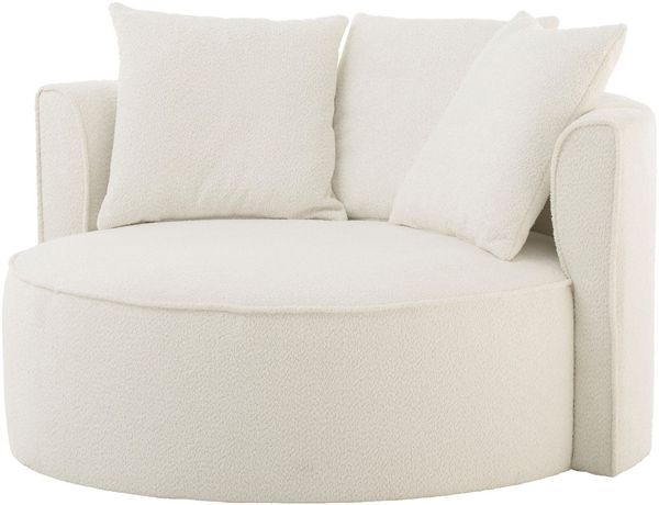 LeGer Home by Lena Gercke XXL-Sessel Isalie, Lesesessel, Loveseat, inklusive Zierkissen, extra große Sitzfläche, optional mit Hocker, Cord, Samt, Bouclé