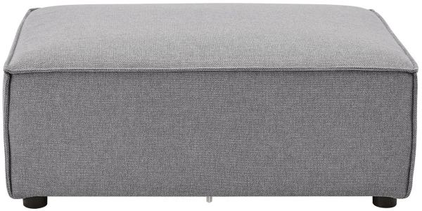 Juskys Ottomane Domas - modulares Sofa in Stoff Dunkelgrau - Wohnzimmer Couch - Modulsofa 130 kg belastbar - Sofagarnitur Wohnlandschaft