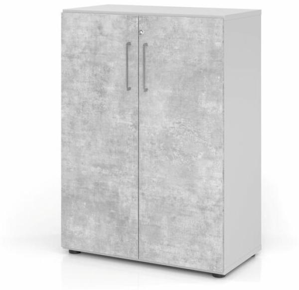 Serie 9' Schrank, Grau/Beton, BxTxH 80 x 42 x 110 cm