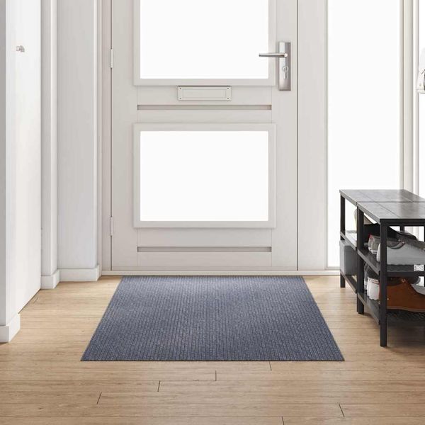 vidaXL Teppichläufer Hellgrau 100 x 250 cm Stoff 42011436