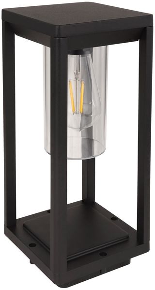RGB LED Stehleuchte, ALU, schwarz-matt, klar, H 35 cm, CANDELA