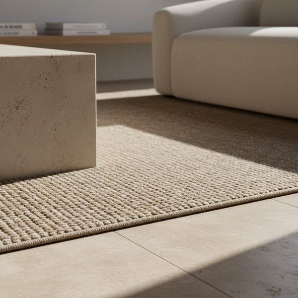 KADIMA DESIGN Teppich CIMA Wohnzimmer Schlafzimmer Waschbar Wohnzimmerteppich Esszimmer, Rechteckig, Höhe: 7 mm, Beige, 60x100 cm, Webteppich Strapazierfähig Uni Waschbar