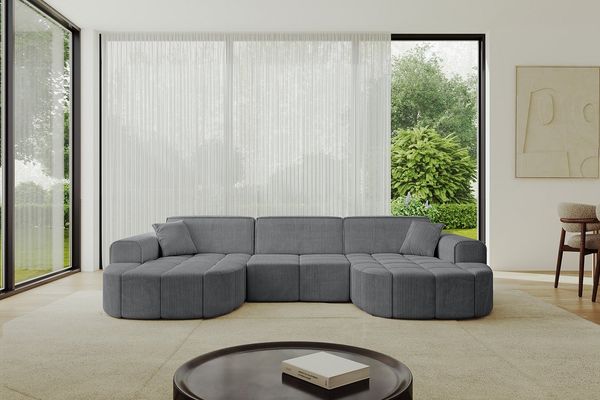 ALTDECOR Wohnlandschaft Livo-U1, Sofa Praktische Bequeme Funktionsecke Couch U-Form Eckcouch, Corner Sofa U-Form Vielseitige Sofa Wohnlandschaft Wohnzimmer