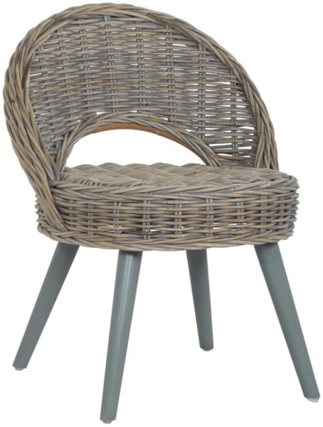 vidaXL Sessel Kubu-Rattan Grau 285230